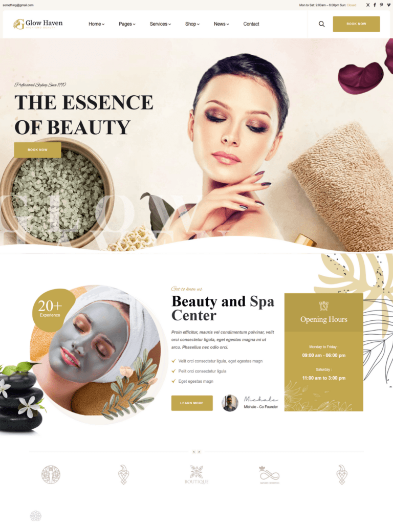 Glow Haven – A Crafted Beauty Website