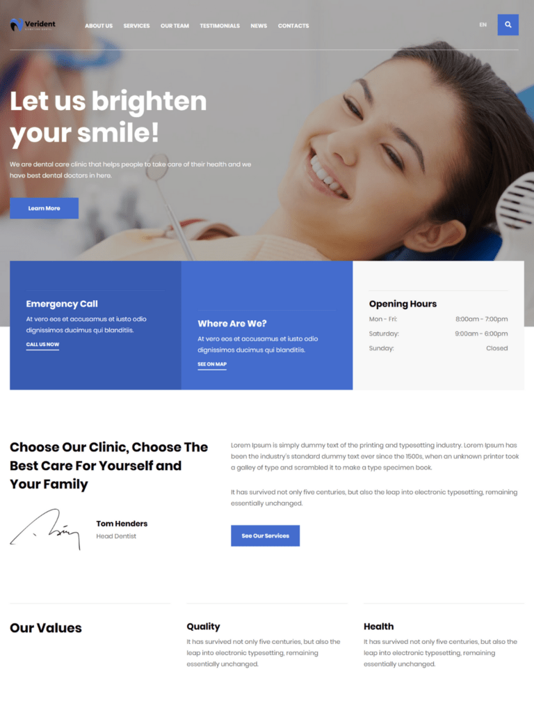 Verident – A Curated Dental Website